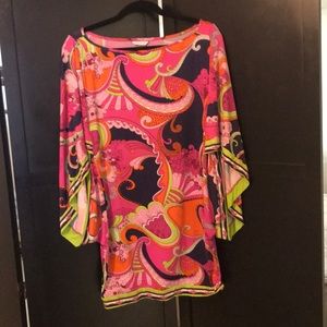 Trina Turk paisley print swimwear cover up dress